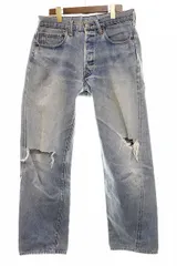 リーバイス Levi's 70s - 80s 501 66後期 サイズ不明 スモールe セルビッチ ジーンズ デニムパンツ ヴィンテージ トップボタン裏 刻印6 【ブランド古着ベクトル】【中古】250901