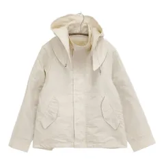 BEAUTY&YOUTH UNITED ARROWS グログランフードライナーマウンテンパーカー サイズS オフホワイト レディース ビューティアンドユース【中古】5-1226T♪