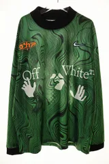 オフホワイト OFF WHITE × NIKE ALLOVER PRINT UNIFORM XL FQ0998-389 ナイキ オールオーバー プリント ユニフォーム 長袖 グリーン 【ブランド古着ベクトル】【中古】☆AA★251116
