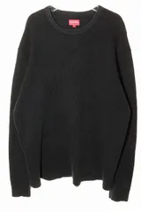 シュプリーム SUPREME 17AW SLEEVE LOGO WAFFLE THERMAL BLACK L スリーブ ロゴ ワッフル サーマル 長袖 ロンT ブラック 【ブランド古着ベクトル】【中古】☆AA★251207