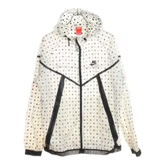 NIKE (ナイキ) TECH WINDRUNNER ドット柄 テック ウィンドランナー フーデッドジャケット ホワイト 642967-100