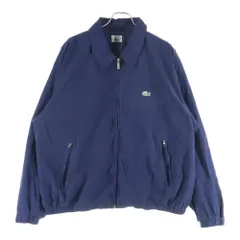 LACOSTE (ラコステ) フロントロゴ刺繍ジップアップジャケット スウィングトップ ネイビー