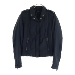 DIESEL (ディーゼル) ダブル ジップアップ ナイロン パファージャケット ブラック