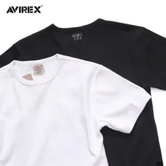 アヴィレックス【AVIREX】783-5934006 / 6143502《DAILY/デイリー》RIB S/S CREW NECK T-SHIRT リブ ショートスリーブ クルーネック Tシャツ 半袖 メンズ