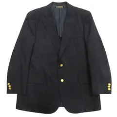 美品 BROOKS BROTHERS ブルックスブラザーズ 80's 90's 金ボタン テーラード ジャケット 紺ブレザー ヴィンテージ AB7 ネイビー メンズ 古着 中古 USED