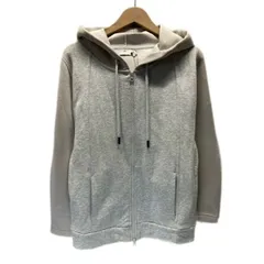 adidas by Stella McCartney　ジップアップパーカー　フーディ　フード　フルジップ　無地　裏毛　バイカラー　ワンポイント　ブランドロゴ　ワッペン　タグ付き　スポーツ　古着