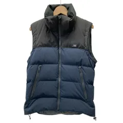 BLACK LABEL CRESTBRIDGE　ダウンベスト　アウター　ハイネック　フルジップ　無地　ワンポイント　ブランドロゴ　プリント　スクエアロゴ　古着