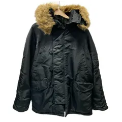 ALPHA INDUSTRIES　N3-B　フライトジャケット　ミリタリージャケット　アウター　無地　フロントポケット　アメカジ　ミリタリー　古着