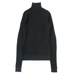 美品 Polo by Ralph Lauren ポロ バイ ラルフローレン ニット セーター カットソー 長袖 タートルネック サイズM 黒 ブラック メンズ 古着 中古 USED