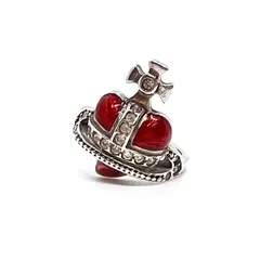 廃盤★美品★VivienneWestwood ヴィヴィアンウエストウッド ディアマンテ ハート オーブ リング M 13号 レア 初期