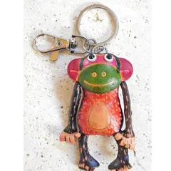 牛革　ぷっくりレザー キーホルダー