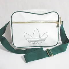 美品 adidas Originals アディダス オリジナルス ミニ エアーライナーバッグ JC8301 ホワイト グリーン レディース 古着 中古 USED