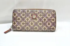 【COACH】（コーチ）　長財布／総柄／ラウンドジップ