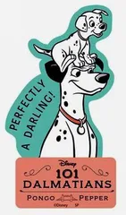 DS4021-247 キャラクター ステッカー シール 101匹わんちゃん ( ポンゴとペッパー ) 101匹わんちゃん ディズニー デコステッカ