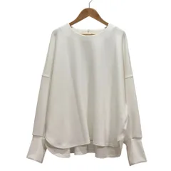 美品 24SS DOUDOU ドゥドゥ ダンボールプルオーバー カットソー F ホワイト レディース 古着 中古 USED