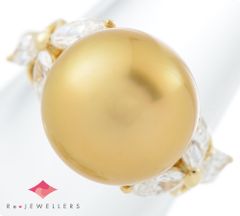 Pt ミキモト コンクパール 1.10ct ダイヤモンド 0.39ct リング - メルカリ