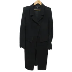 ANN DEMEULEMEESTER ステンカラーコート XXS 黒 ANN DEMEULEMEESTER ステンカラーコート XXS 黒 ANN DEMEULEMEESTER