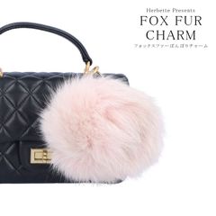 大きなリボンの ミンク ファー ハンドバッグ リボン 取り外し可能