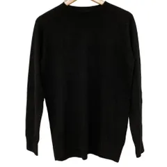 美品 MUSE de Deuxieme Classe ミューズドゥドゥーズィエムクラス CAPRI クルーネック プルオーバー ニット セーター ブラック レディース 古着 中古 USED