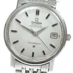 オメガ 手巻き時計 シルバー(ジャンク) オメガ 512850 手巻き 2針 シルバーダイヤル フレックス バンド