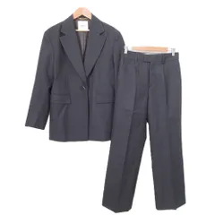 美品 25AW JOURNAL STANDARD L'ESSAGE ジャーナルスタンダード レサージュ WOOL ジャケット パンツ スーツ セットアップ 36 グレー レディース 古着 中古 USED