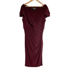 【美品♡スカーフ柄】ローレンラルフローレン　カシュクールフレアワンピース　6 2026年最新】ローレンラルフローレンカシュクールワンピースの人気