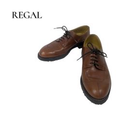 REGAL リーガル JU15 Uチップ 外羽根 ビジネスシューズ 茶 メンズ