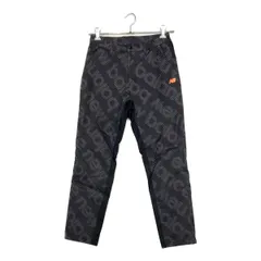 中古 メンズ ニューバランスゴルフ New Balance golf パンツ 3(S) グレー系 中綿入り 総柄 斜めストライプ ロング