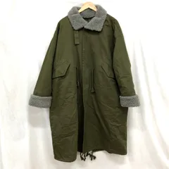 KBF 4wayミリタリーコート キルティングライナー付きモッズコート ボア襟 オーバーサイズ FREE