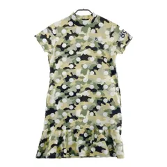 サイズ：0 PEARLY GATES パーリーゲイツ  モックネック半袖ワンピース 迷彩 カモフラ柄 ベージュ系 [240101593616] ゴルフウェア レディース ストスト