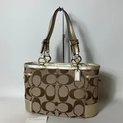 2512-188｜美品｜コーチ シグネチャー トートバッグ ゴールド
