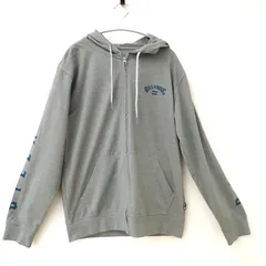 古着　BILLABONG ビラボン　COMFORT WEAR Mサイズ　グレー系　メンズパーカー　ジップアップ　ボートライダースジャパン