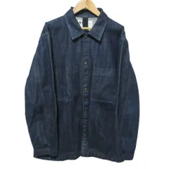 美品 MHL エムエイチエル マーガレットハウエル CANTON DENIM JACKET デニム ジャケット サイズ38 インディゴブルー メンズ 古着 中古 USED