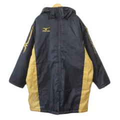 ミズノ MIZUNO ベンチコート 中綿 M 紺 ネイビー