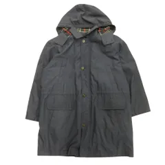 Burberrys バーバリーズ 90's コート ダウンライナー ジャケット ブルゾン フード 裏チェック ヴィンテージ M ネイビー メンズ 古着 中古 USED