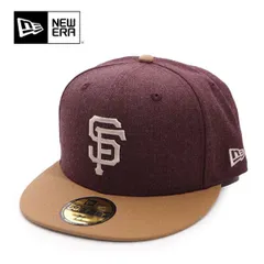 ニューエラ【ＮＥＷ ＥＲＡ】14860700 59FIFTY Heather Pack サンフランシスコ・ジャイアンツ ヘザーマルーン ウィートバイザー キャップ 5950 帽子 CAP ユニセックス