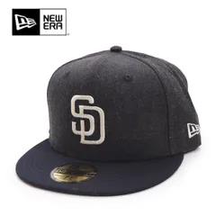 ニューエラ【ＮＥＷ ＥＲＡ】14860701 59FIFTY Heather Pack サンディエゴ・パドレス ヘザーネイビー ネイビーバイザー キャップ 5950 帽子 CAP ユニセックス