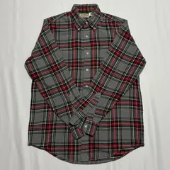 L.L.Bean エルエルビーン チェックシャツ 80s〜90s made in USA サイズ:S カラー:グレー レッド グリーン チェック Y-87