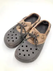 crocs クロックス 12037 アイランダー・スポーツ サンダル size28/茶 ■■メンズ