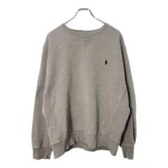 Polo by Ralph Lauren ポロ ラルフローレン ワンポイントロゴ スウェット グレー(メンズ L)中古 古着 X1249