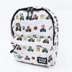 スーパーマリオ マリオカート ワールド KIDSデイパック （ホワイト） リュック キッズ 任天堂