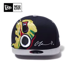 ニューエラ【ＮＥＷ ＥＲＡ】14683753 9FIFTY A-Frame TARO OKAMOTO 岡本太郎 にらめっこ ネイビー/グレー ゴルフ キャップ 950 太陽の塔 大阪万博 コラボアイテム 帽子 ユニセックス スナップバック