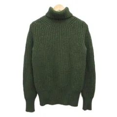スローン SLOANE ニット セーター タートルネック ウール 緑 グリーン 3 約L