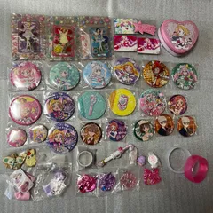 プリキュア わんだふる など 缶バッジ マグネット キーホルダー チャーム 缶 まとめ売り34634655