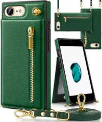 アイフォン ショルダー 斜めがけ 首かけ 背面 肩掛け 携帯ケース 2020/2022適用 カード収納 SE SE SE ストラップ付き SE iPhone iPhone iPhone 上下開 iPhone 6/6S/7/8 6/6S/7/8 長さ調整可能 財