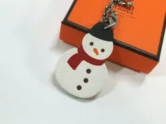 エルメス　雪だるま　チャーム　スノーマンチャーム　売り切りたいので値下げ！ HERMES（エルメス） スノーマン 雪だるま チャーム バッグチャーム