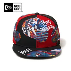 ニューエラ【ＮＥＷ ＥＲＡ】14683820 59FIFTY TARO OKAMOTO 岡本太郎 明日の神話 ブラック/スカーレット キャップ 5950 大阪万博 太陽の塔 コラボアイテム 限定 帽子 CAP ユニセックス