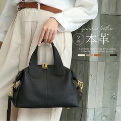 希少・イタリア製 本革 スタッズ ミニショルダーバッグ 2WAY レザー 