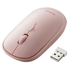 【新品】 エレコム BlueLEDマウス 薄型 無線 4ボタン ポーチ付 ピンク M-TM10DBPN