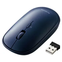 【新品】 エレコム BlueLEDマウス 薄型 無線 4ボタン ポーチ付 ブルー M-TM10DBBU